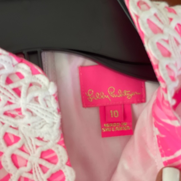 Lilly Pulitzer Mini Franci Prosecco Pink Fronds Size 10 - Picture 6 of 7